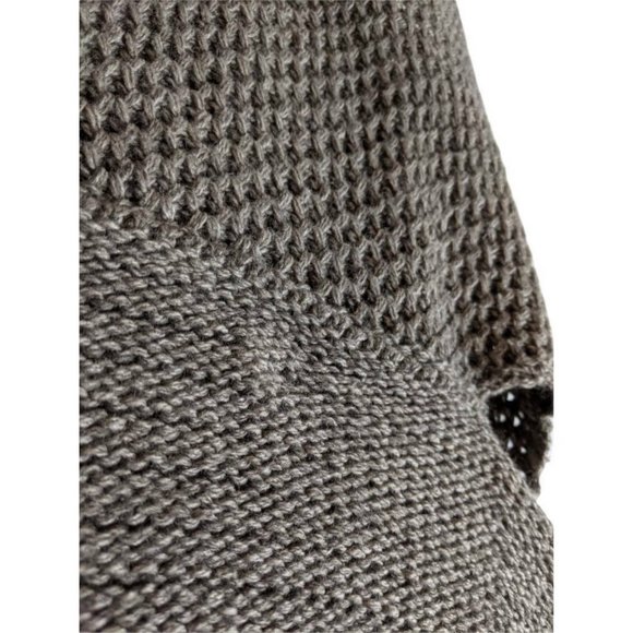 Berretti Womens Italian Sleeveless Cardigan Sweater Brown Faux Fur Collar Size S - Picture 4 of 12